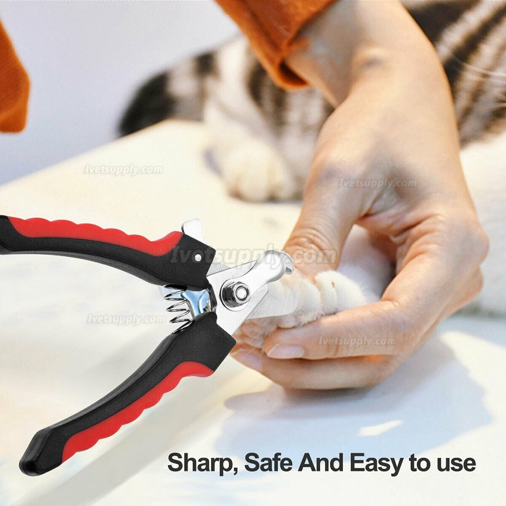 Dog Nail Clippers Trimmer Cat Pet Toenail Claw Cutter Grooming Scissors Blades